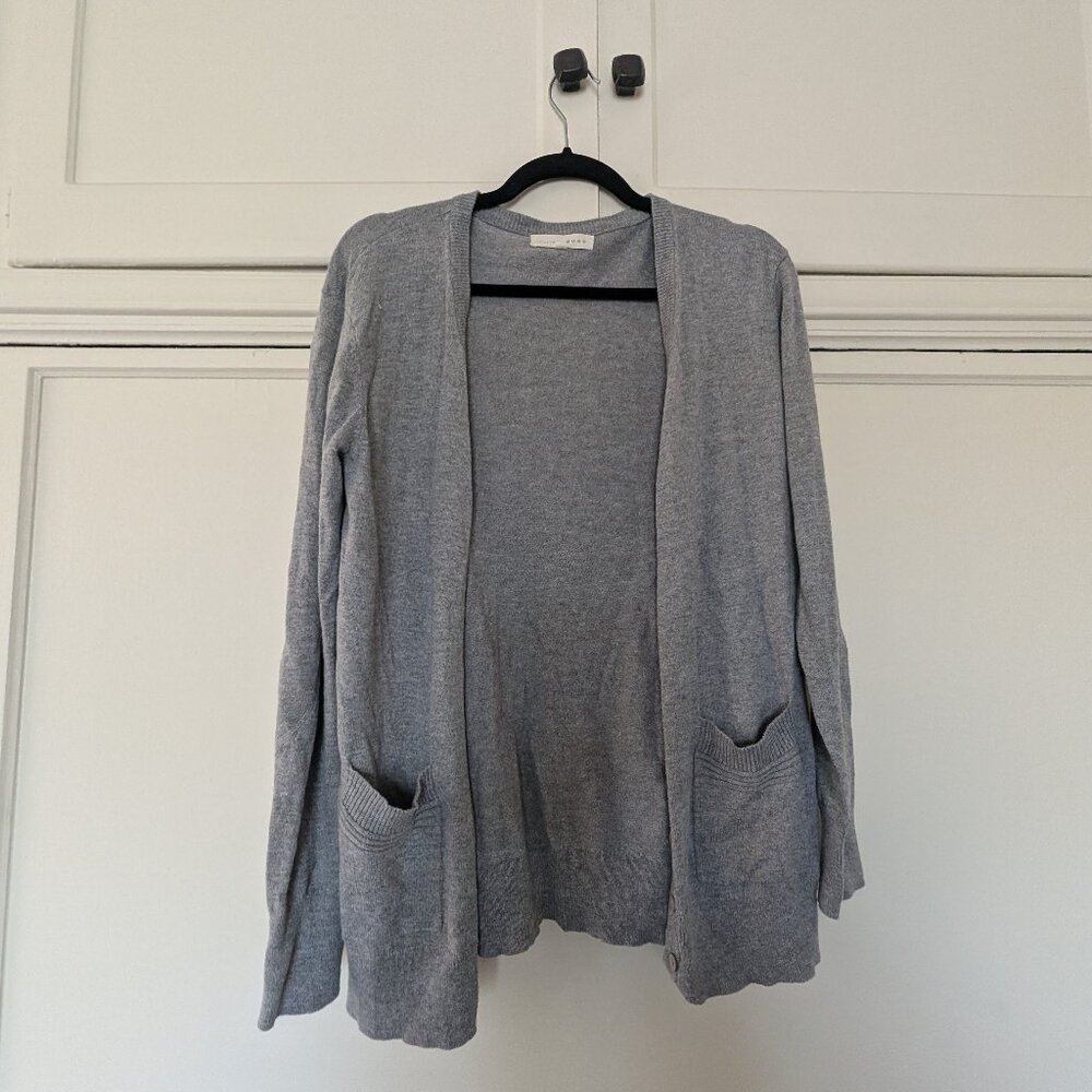 Covered by SUSS grey long cardigan, size xs